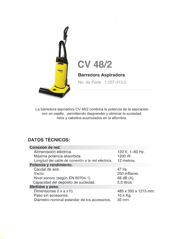 Barredora aspiradora